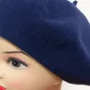 Deep blue beret cross-border hat, women's wool beret, retro British woolen knitted painter hat, adult autumn and winter warm hat Application Scenario